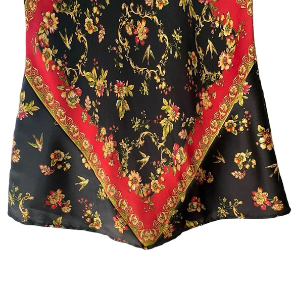 ZARA BASIC SCARF PRINT HALTER TOP LIKE NEW BLOUSE | SIZE: SMALL - Picture 4 of 9